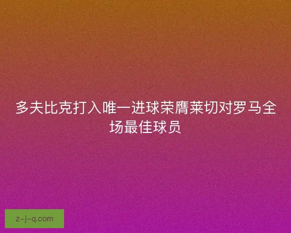 多夫比克打入唯一进球荣膺莱切对罗马全场最佳球员